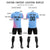 Custom Light Blue Pink Outdoor Sport Soccer Sets Jersey