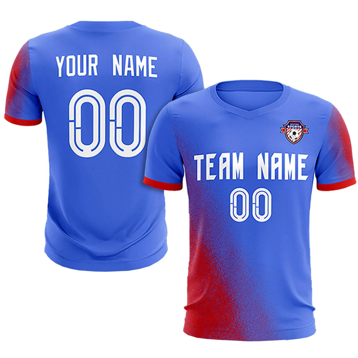 Custom Light Purple Red Outdoor Sport Soccer Sets Jersey