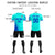 Custom Blue Royal Blue Outdoor Sport Soccer Sets Jersey