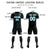 Custom Black Sky Blue Training Uniform Soccer Sets Jersey