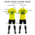 Custom Yellow Kelly Green Training Uniform Soccer Sets Jersey