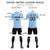 Custom Light Blue White Training Uniform Soccer Sets Jersey