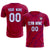 Custom Crimson Royal Blue Training Uniform Soccer Sets Jersey