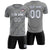 Custom Gray Navy Training Uniform Soccer Sets Jersey