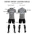 Custom Gray Navy Training Uniform Soccer Sets Jersey