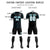 Custom Black Sky Blue Training Uniform Soccer Sets Jersey