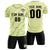 Custom Cream Green Training Uniform Soccer Sets Jersey