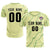 Custom Cream Green Training Uniform Soccer Sets Jersey