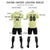 Custom Cream Green Training Uniform Soccer Sets Jersey