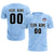 Custom Light Blue White Training Uniform Soccer Sets Jersey