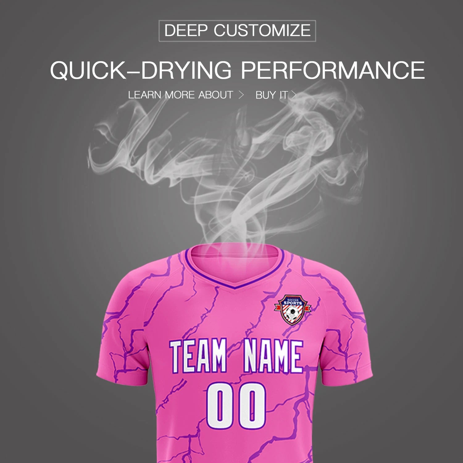 Custom Pink Purple Training Uniform Soccer Sets Jersey