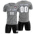 Custom Gray Navy Training Uniform Soccer Sets Jersey