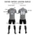 Custom Gray Navy Training Uniform Soccer Sets Jersey