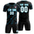 Custom Black Sky Blue Training Uniform Soccer Sets Jersey