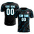 Custom Black Sky Blue Training Uniform Soccer Sets Jersey