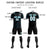 Custom Black Sky Blue Training Uniform Soccer Sets Jersey