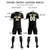 Custom Black Old Gold Training Uniform Soccer Sets Jersey