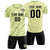 Custom Cream Green Training Uniform Soccer Sets Jersey