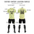 Custom Cream Green Training Uniform Soccer Sets Jersey