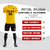 Custom Gold Orange Training Uniform Soccer Sets Jersey