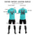 Custom Aqua Light Pink Training Uniform Soccer Sets Jersey