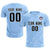 Custom Light Blue White Training Uniform Soccer Sets Jersey