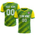 Custom Green Gold01 Casual Sport Soccer Sets Jersey