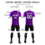 Custom Dark Purple Light Purple Casual Sport Soccer Sets Jersey