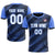 Custom Black Light Blue Casual Sport Soccer Sets Jersey