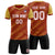 Custom Crimson Old Gold Casual Sport Soccer Sets Jersey