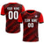 Custom Black Red Casual Sport Soccer Sets Jersey