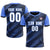 Custom Black Light Blue Casual Sport Soccer Sets Jersey