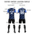 Custom Black Light Blue Casual Sport Soccer Sets Jersey