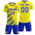 Custom Gold01 Royal Blue Casual Printing Sportswear Soccer Sets Jersey