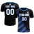 Custom Black Light Blue Casual Printing Sportswear Soccer Sets Jersey