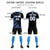 Custom Black Light Blue Casual Printing Sportswear Soccer Sets Jersey