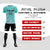 Custom Bright Green Light Pink Casual Printing Sportswear Soccer Sets Jersey