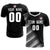 Custom Black White Casual Printing Sportswear Soccer Sets Jersey