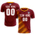 Custom Crimson Yellow Casual Printing Sportswear Soccer Sets Jersey