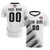 Custom White Black Casual Printing Sportswear Soccer Sets Jersey