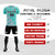 Custom Bright Green Light Pink Casual Printing Sportswear Soccer Sets Jersey