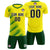 Custom Gold01 Green Casual Printing Sportswear Soccer Sets Jersey