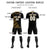 Custom Black Old Gold Casual Printing Sportswear Soccer Sets Jersey