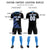 Custom Black Light Blue Casual Printing Sportswear Soccer Sets Jersey