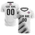 Custom White Black Casual Printing Sportswear Soccer Sets Jersey