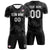 Custom Black White Training Uniform Soccer Sets Jersey