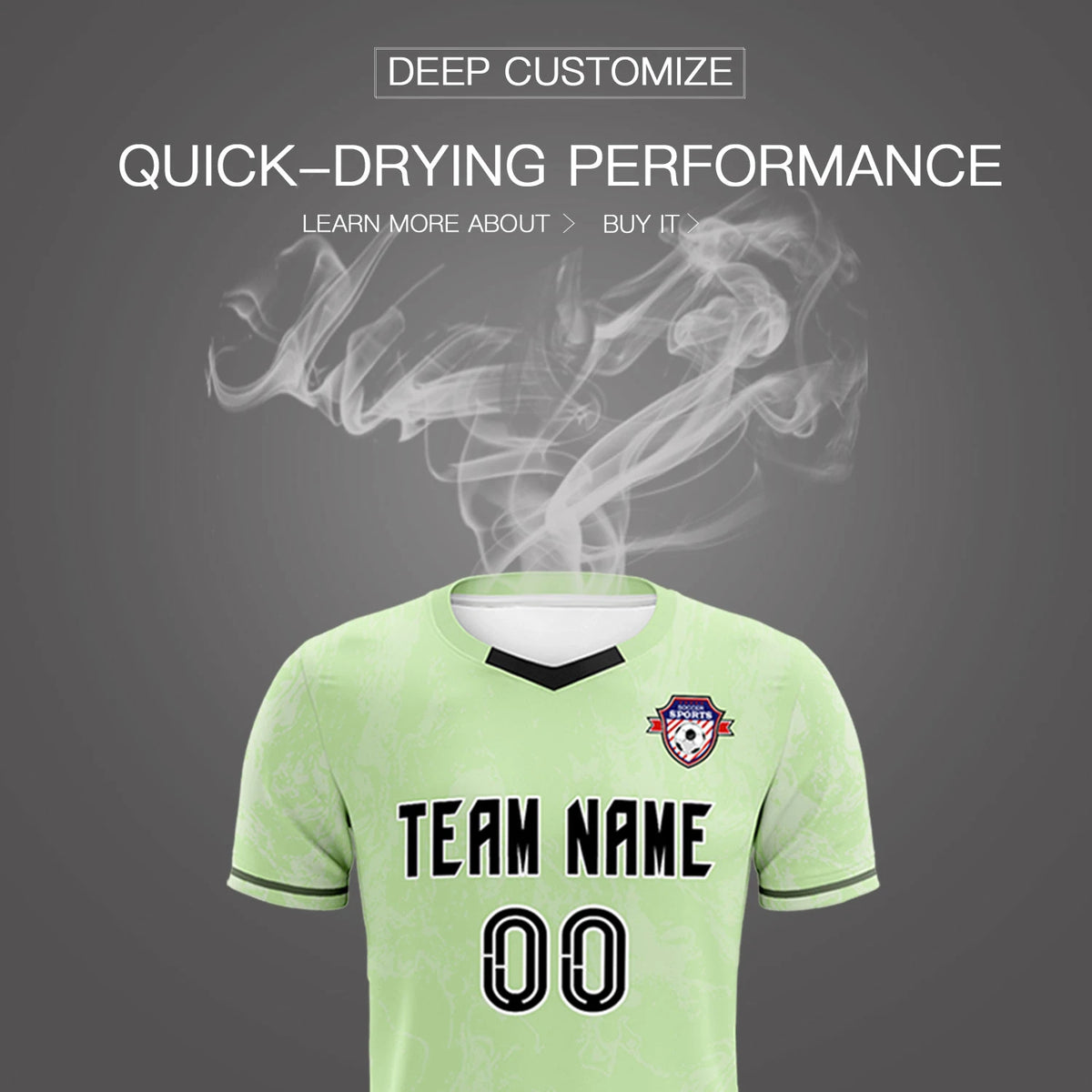 Custom Neon Green White Training Uniform Soccer Sets Jersey