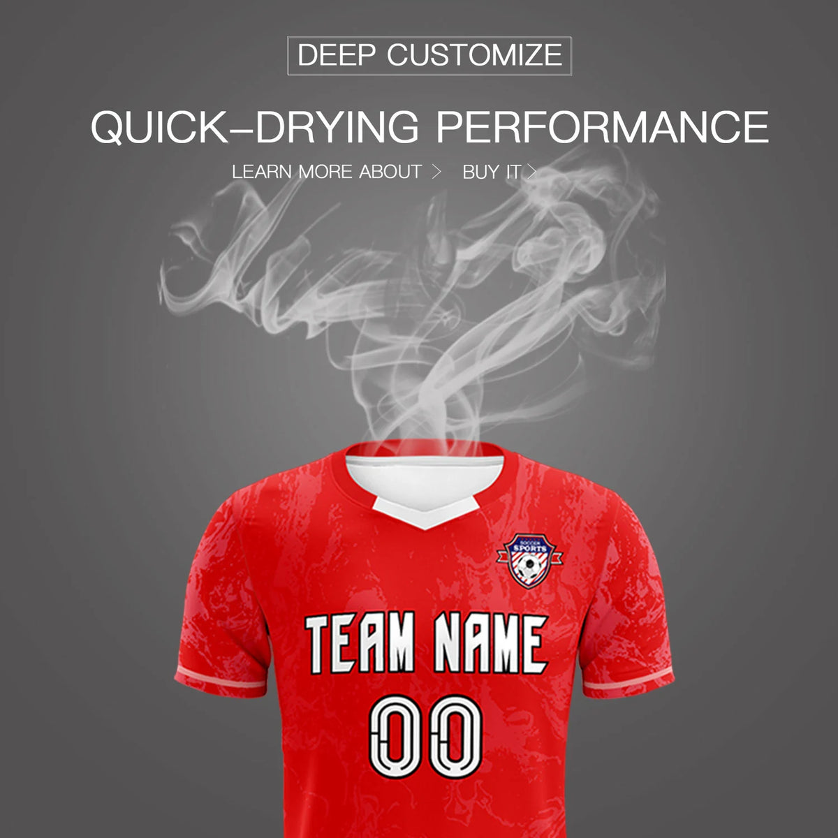 Custom Red Light Pink Training Uniform Soccer Sets Jersey