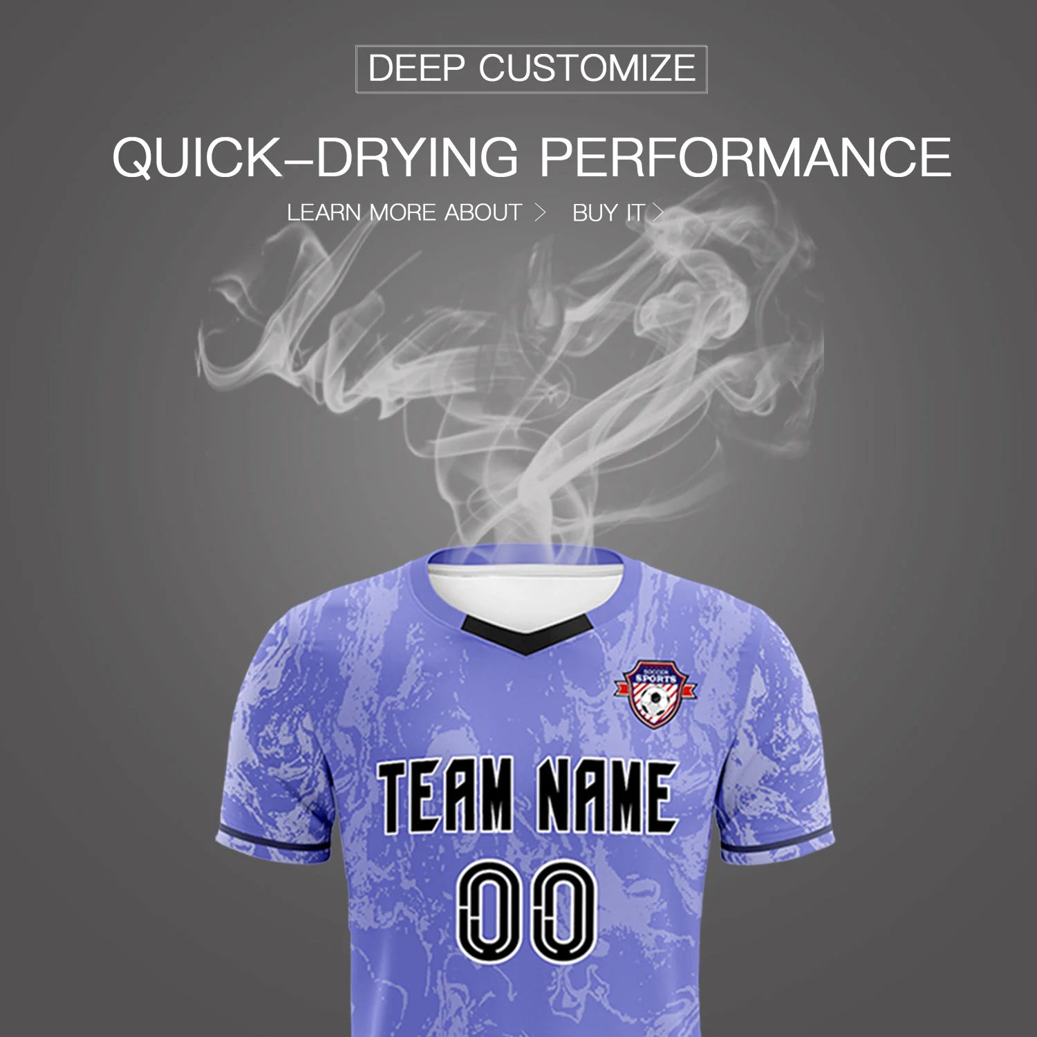 Custom Purple White Training Uniform Soccer Sets Jersey