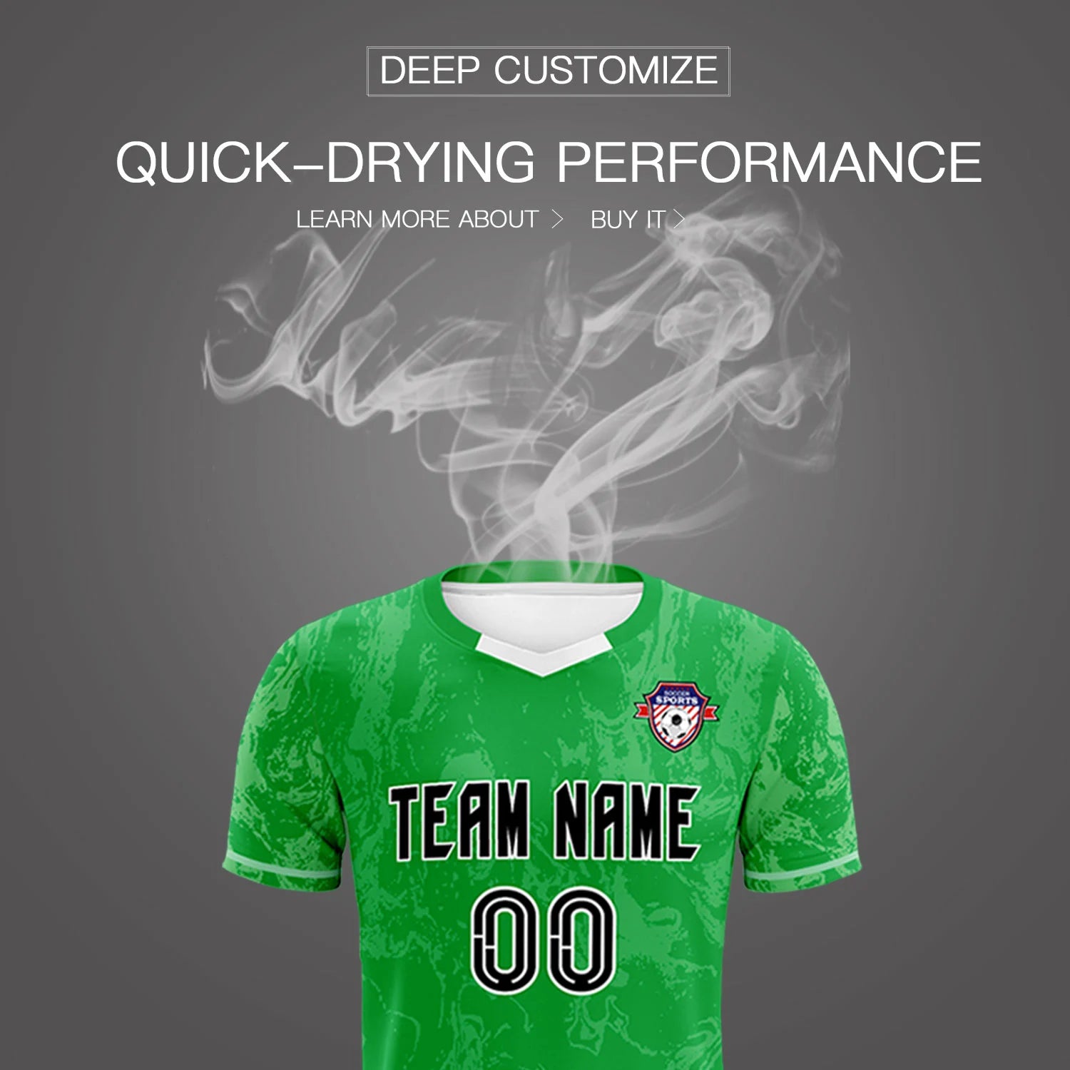 Custom Kelly Green White Training Uniform Soccer Sets Jersey